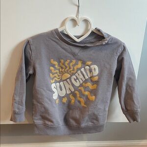 Sunchild Kids Gray Sweatshirt with Gold Graphic